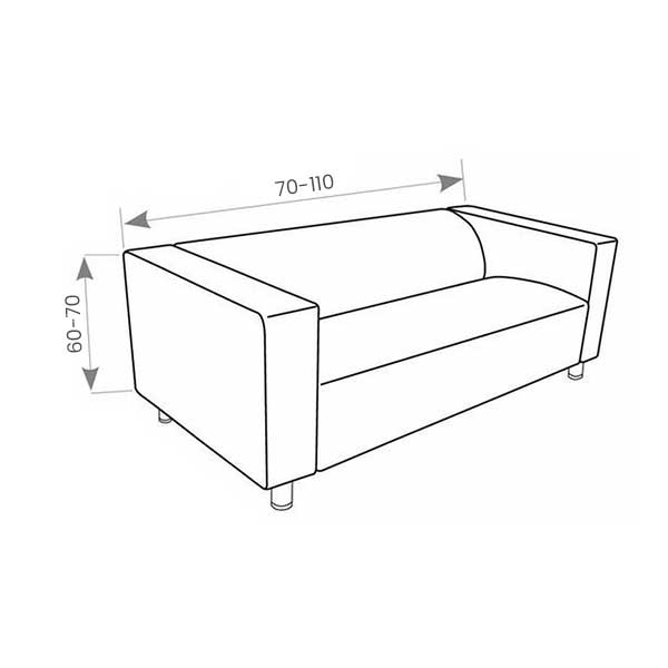 Vleien Broederschap liefdadigheid Bankhoes hoge arm Milos zoals de 2-zitsbank model Klippan van Ikea