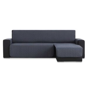 Bankbeschermer Geo Quilt Chaise Longue Rechts Grijs