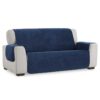 Bankbeschermer Velvet Quilt Blauw Bankbeschermer Velvet Quilt Blauw