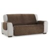 Bankbeschermer Velvet Quilt Bruin Bankbeschermer Velvet Quilt Bruin