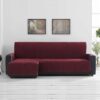 Bankbeschermer Velvet Quilt Chaise Longue Links Rood Bankbeschermer Velvet Quilt Chaise Longue Links Beige