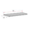 Afmetingen-Geo-Banktopper-55-cm Afmetingen Geo Banktopper