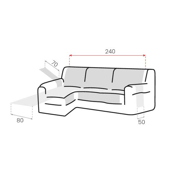 Waterproof Bankbeschermer Links 240cm