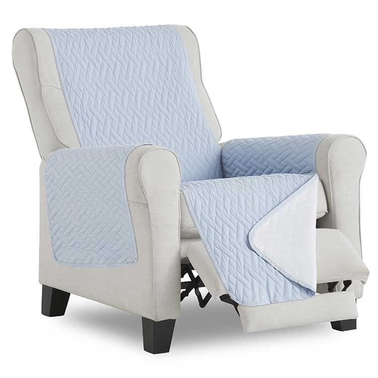 Waterproof-Fauteuilbeschermer-Lichtblauw
