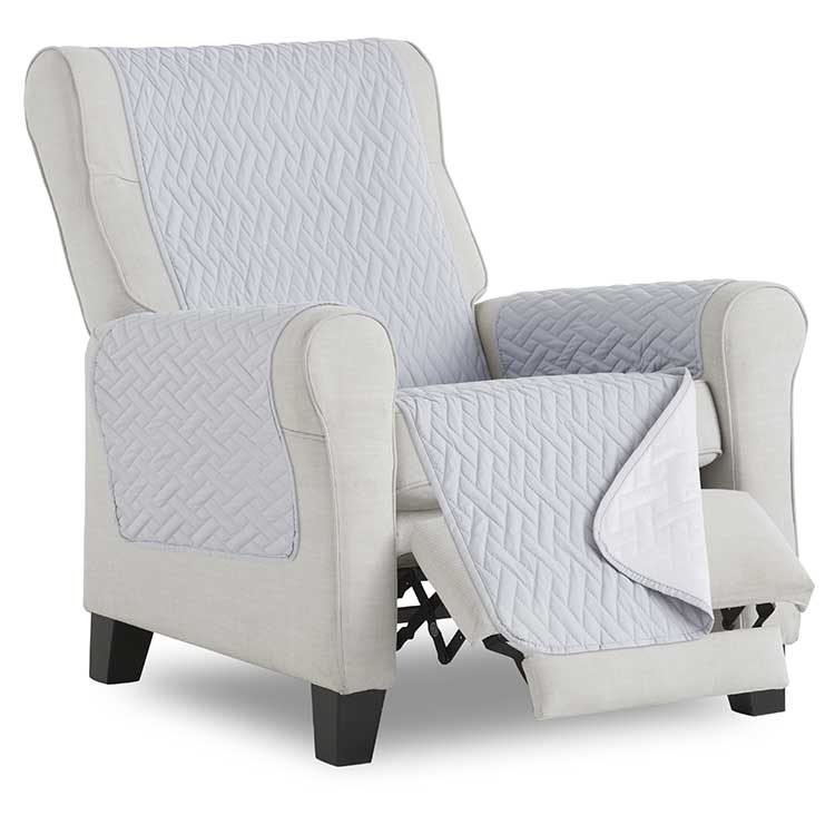 Waterproof-Fauteuilbeschermer-Lichtgrijs