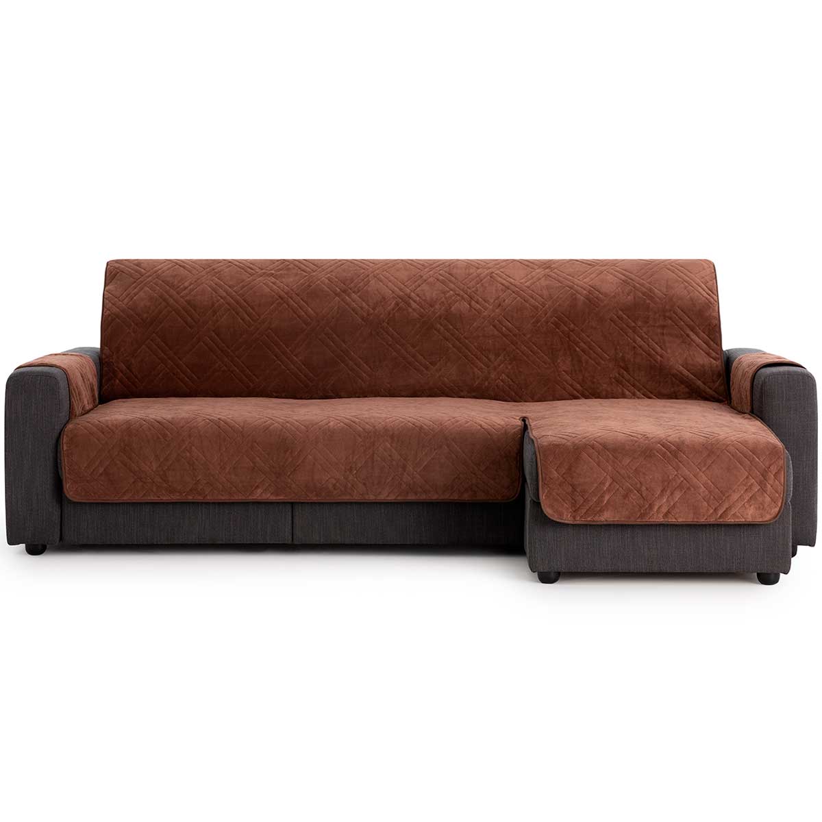 Coral Bankbeschermer Rechts Bruin | bankhoes-expert.nl