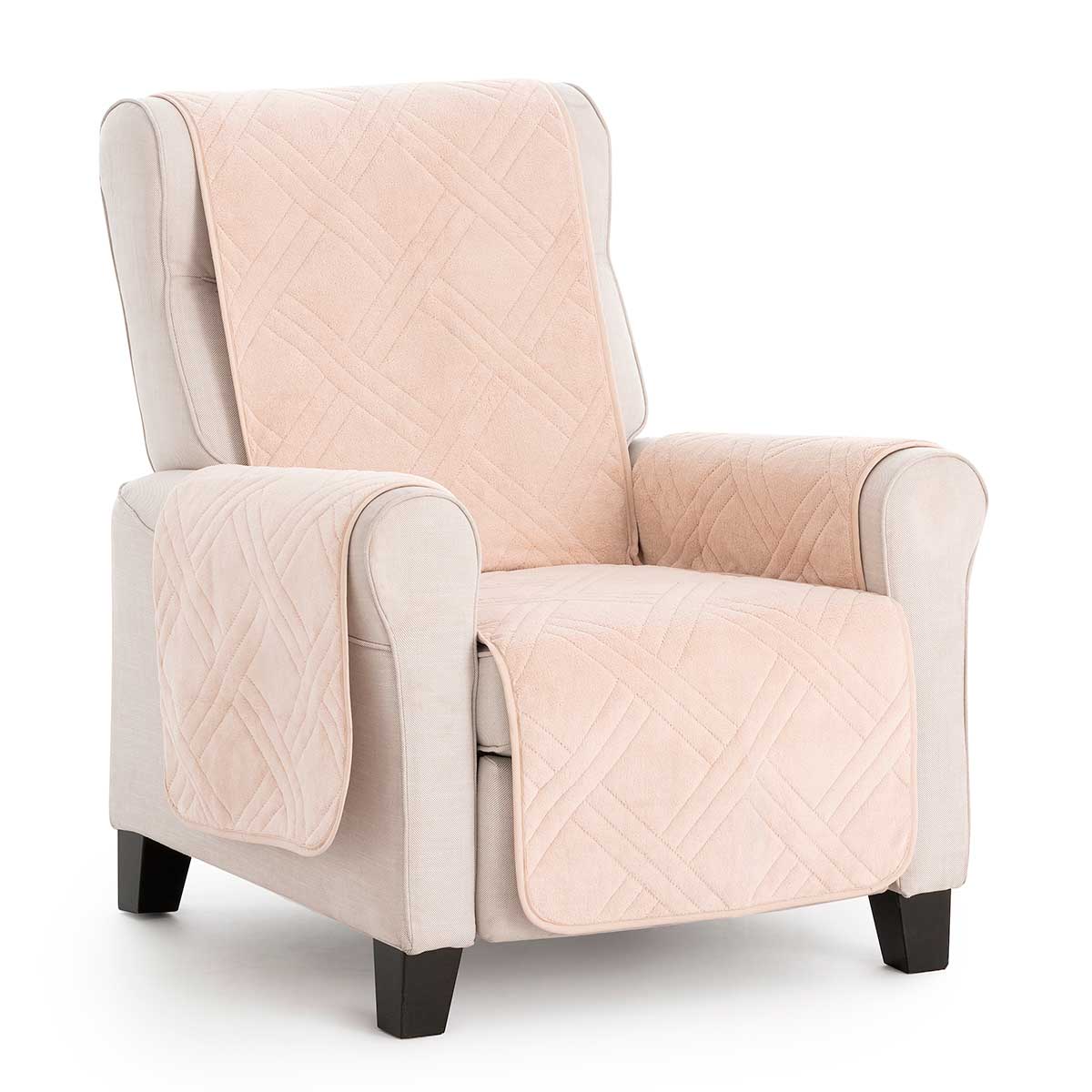 Coral Fauteuilbeschermer Beige | Bankhoes-expert.nl