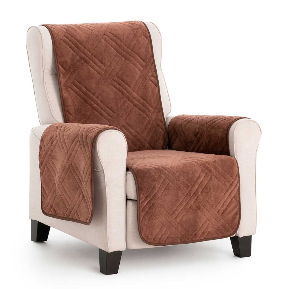 Coral Fauteuilbeschermer Bruin | Bankhoes-expert.nl