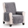 Coral Fauteuilbeschermer Grijs | Bankhoes-expert.nl