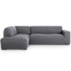 Hoekbank Hoes Milos Links Donkergrijs