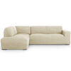 Hoekbank Hoes Milos Links Ivoor