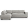 Hoekbank Hoes Milos Links Lichtgrijs