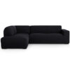 Hoekbank Hoes Milos Links Zwart