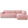Hoekbank Hoes Milos Rechts Roze