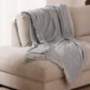 Plaid-Namibia-Donkergrijs-katoen-over-bank Plaid Namibia donkergrijs - Premium Belmarti® kwaliteit