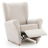 Oorfauteuil-met-relaxfunctie-ivoor Recliner Hoes Anza – Luxe bescherming voor jouw relaxstoel!