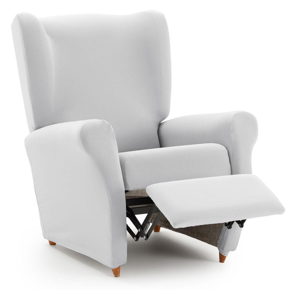 Oorfauteuil-met-relaxfunctie-lichtgrijs Recliner Hoes Anza – Luxe bescherming voor jouw relaxstoel!