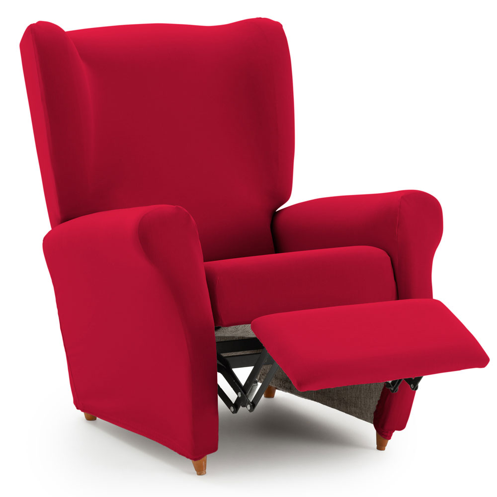 Oorfauteuil-met-relaxfunctie-rood Recliner Hoes Anza – Luxe bescherming voor jouw relaxstoel!